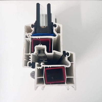 Beyaz UPVC Kaplama Pencere Profilleri Isıtma GKBM 60 Sereis