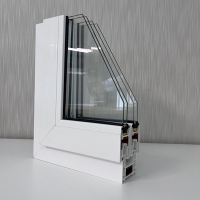 GKBM 62 Sereis UPVC Kaydırmalı Pencere Ekstrüzyon Profilleri Yapı Komponentleri
