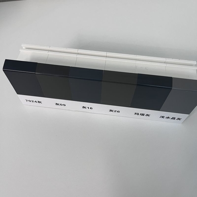 Gri UPVC Kaplama Pencere Profilleri GKBM Yeni 60B Isıtma