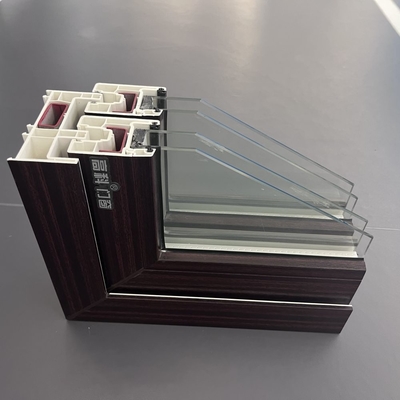GKBM 105 Serisi UPVC Kaydırıcı Pencere Profilleri Beyaz Yapı Komponentleri